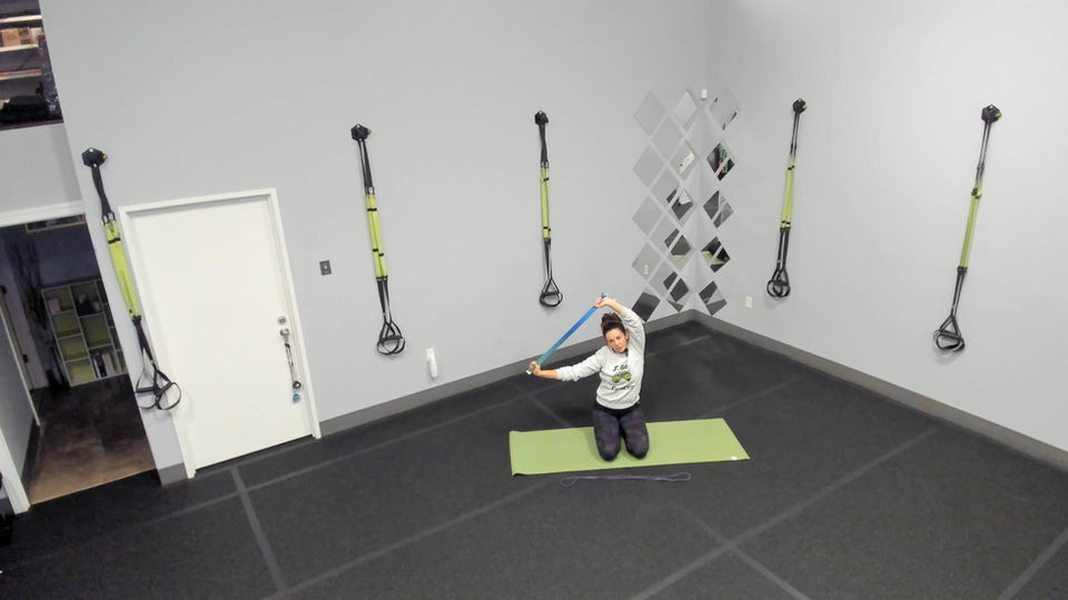 Shoulder Opener using Yoga Strap